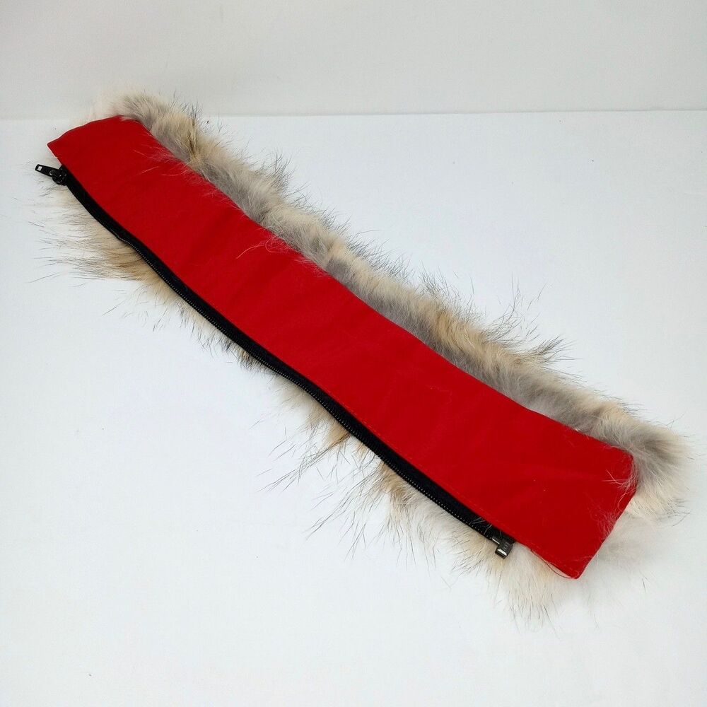 Canada Goose Fur Replacement Collar Trim for Red Jacket or Coat (19" Long) - Picture 2 of 8